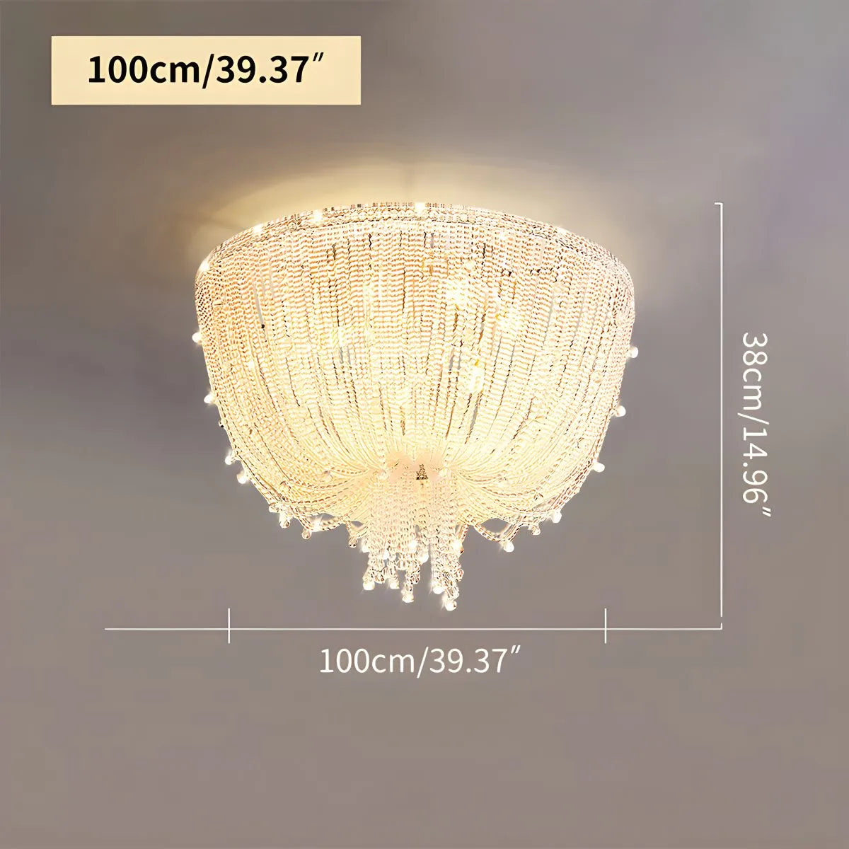 Feyran Creative Crystal Tassel Ceiling Light