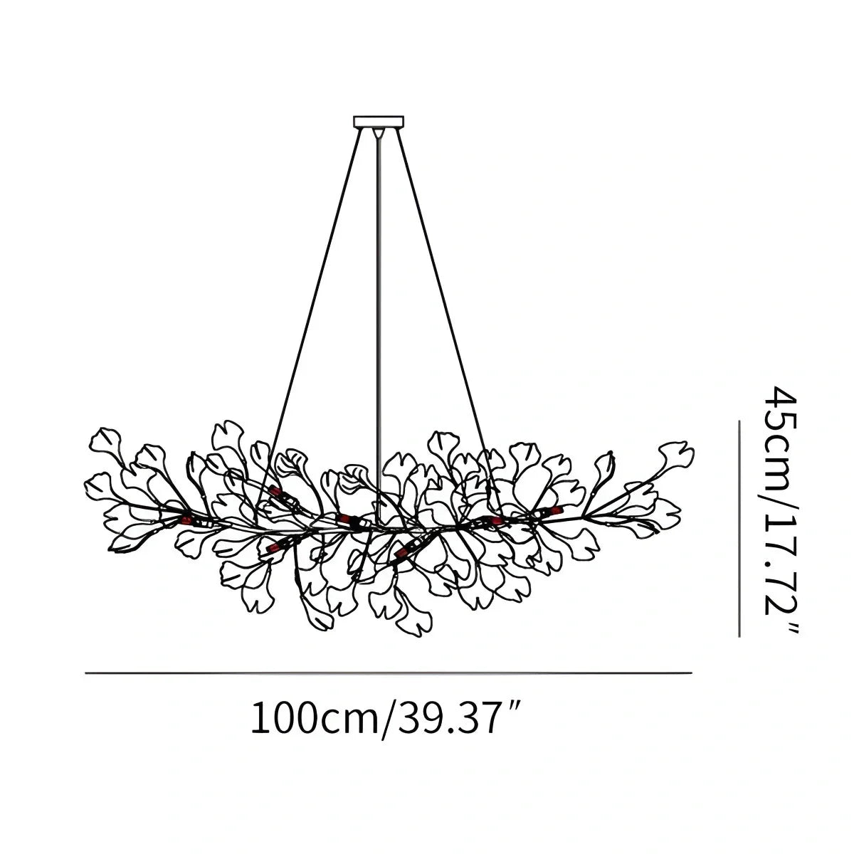 Feyran Ginkgo Chandeliers-B for Living Room