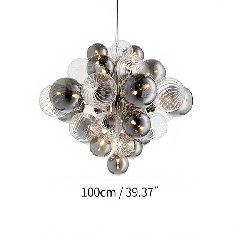 Feyran Nordic Glass Bubble Chandelier
