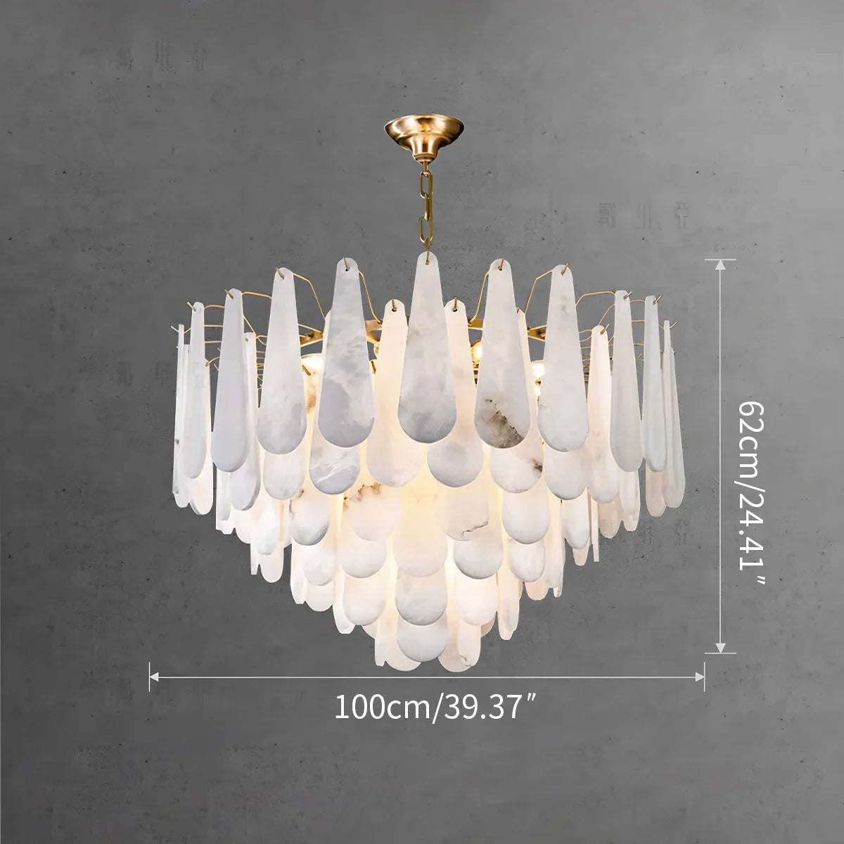 Feyran Modern Luxury Multi-layer Spanish Alabaster Chandelier