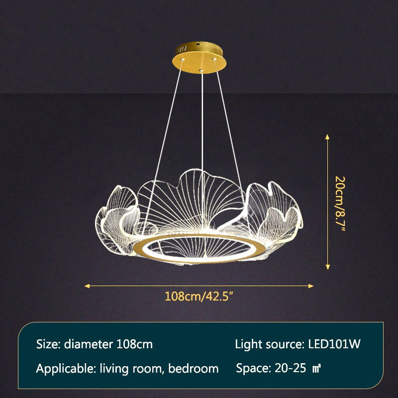 Feyran Ginkgo Leaf Chandelier for Living Room