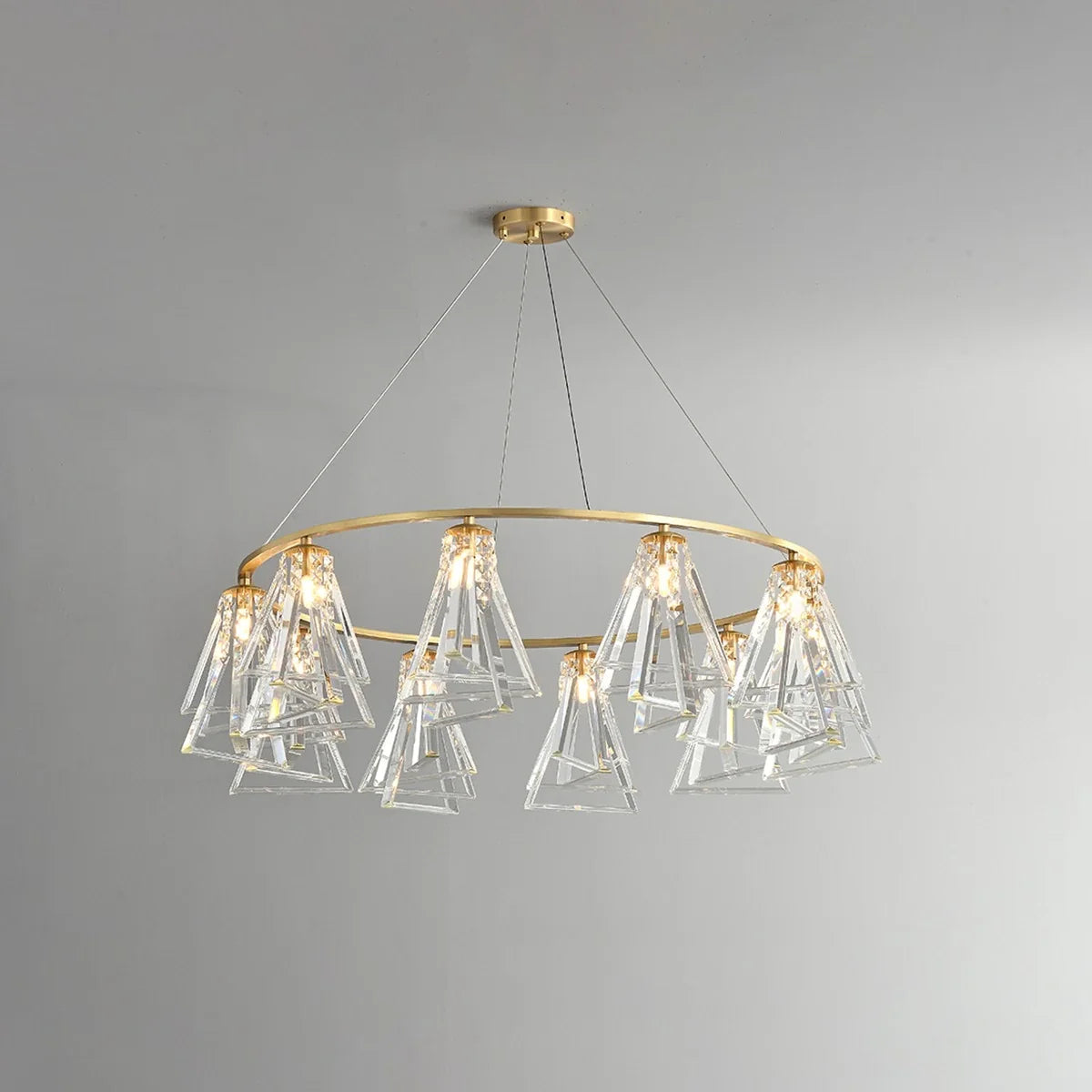 Feyran Modern Simple Crystal Chandelier for Living Room