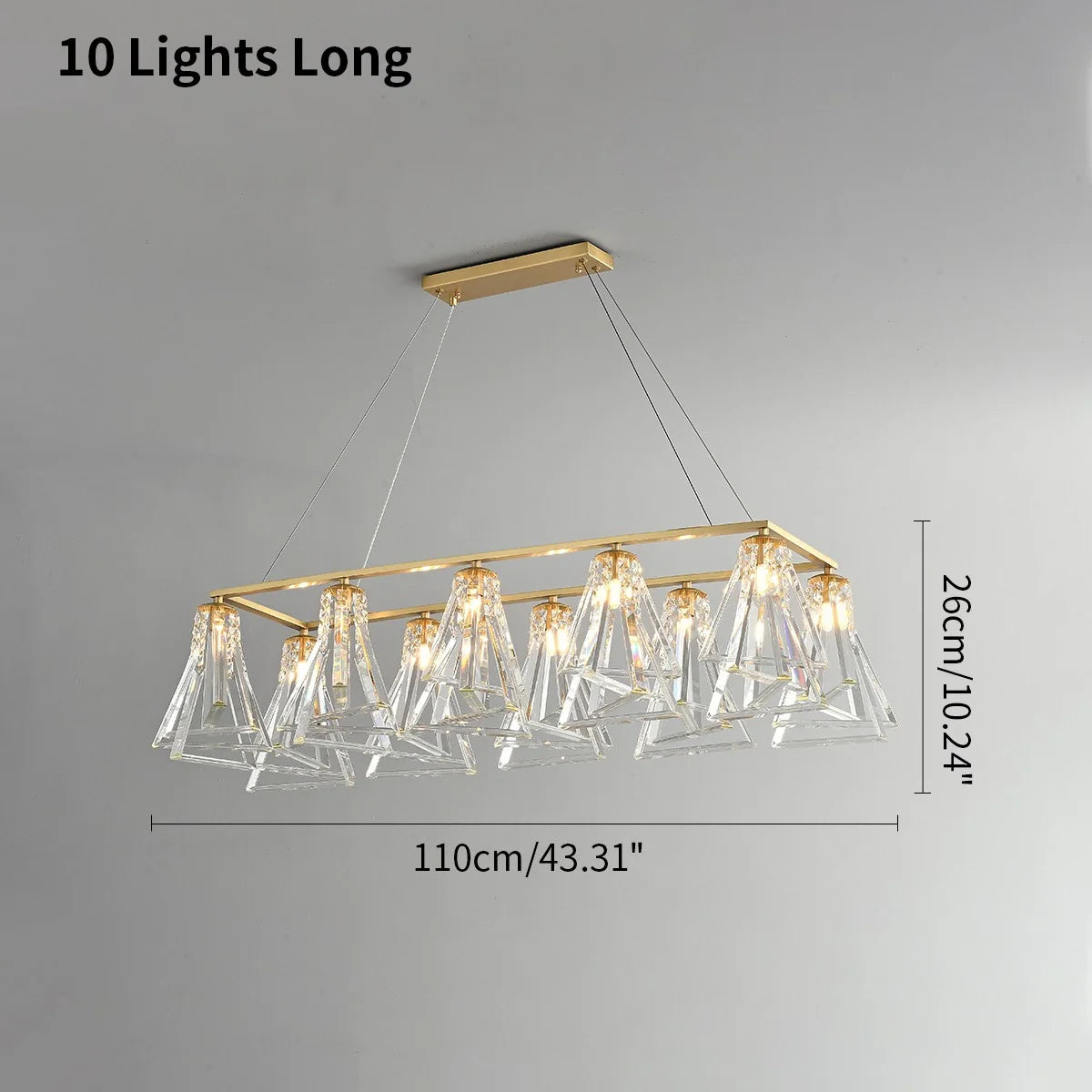 Feyran Modern Simple Crystal Chandelier for Living Room