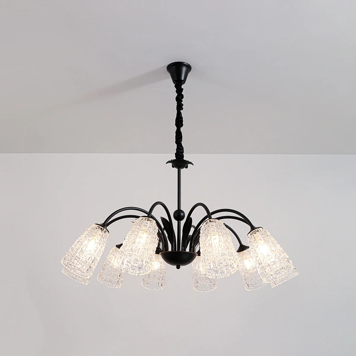 Feyran American Retro Iron Glass Chandelier
