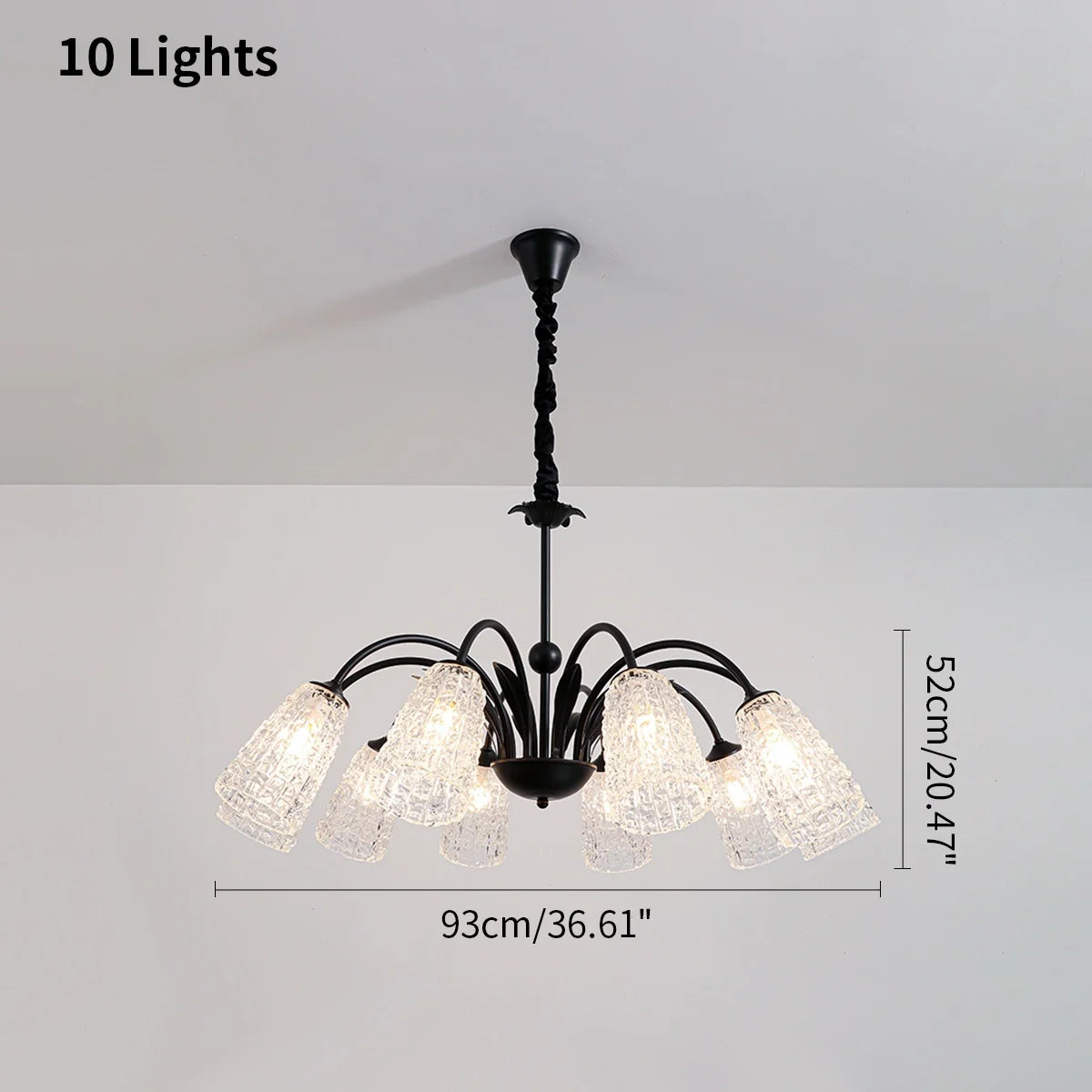 Feyran American Retro Iron Glass Chandelier