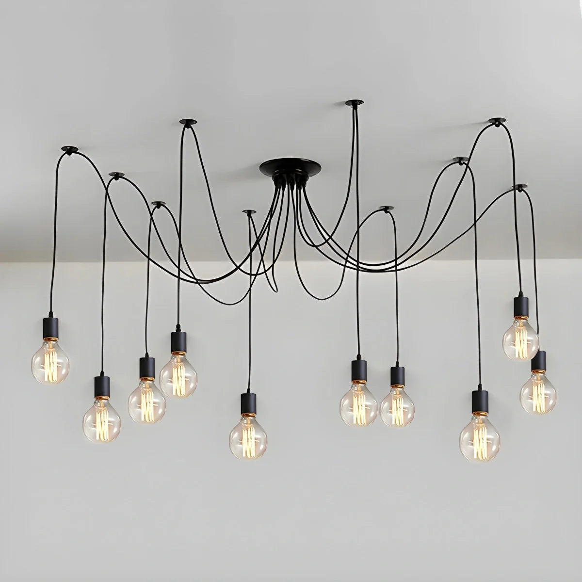 Feyran Alfie Vintage Multiple Light Bulbs Chandelier