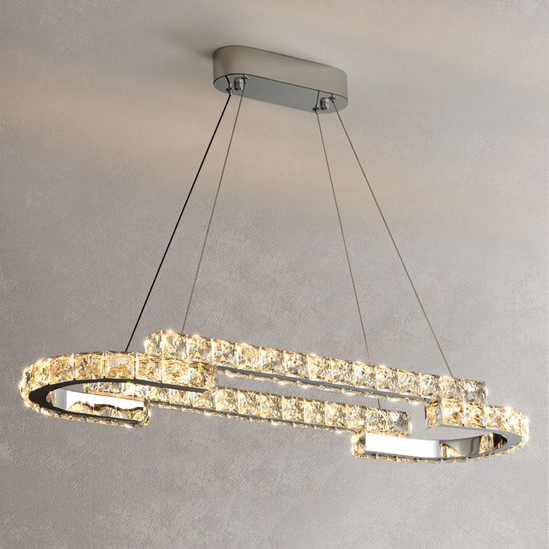 One Ring Oval Dimmable LED Chandelier - WarmLight | Feyran