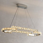 One Ring Oval Dimmable LED Chandelier - WarmLight | Feyran
