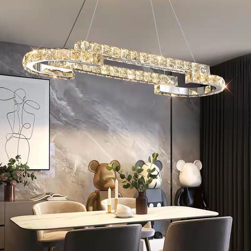 One Ring Oval Dimmable LED Chandelier - Dining Room | Feyran
