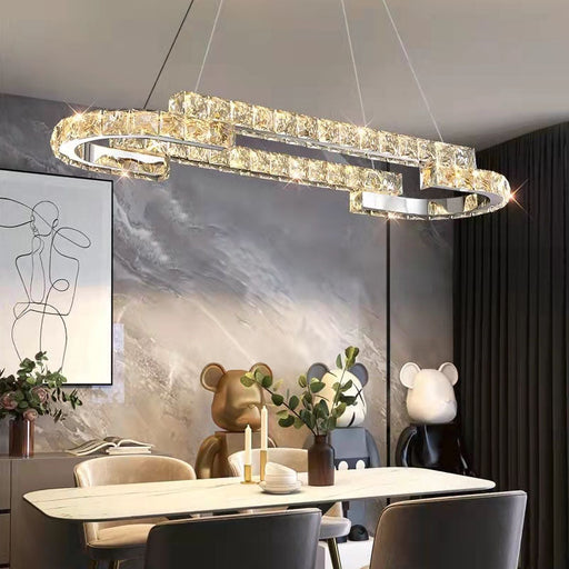 One Ring Oval Dimmable LED Chandelier - Dining Room | Feyran