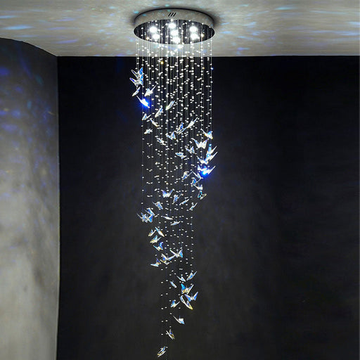Butterfly Shape Crystal Chandelier - Ceiling Light | Feyran