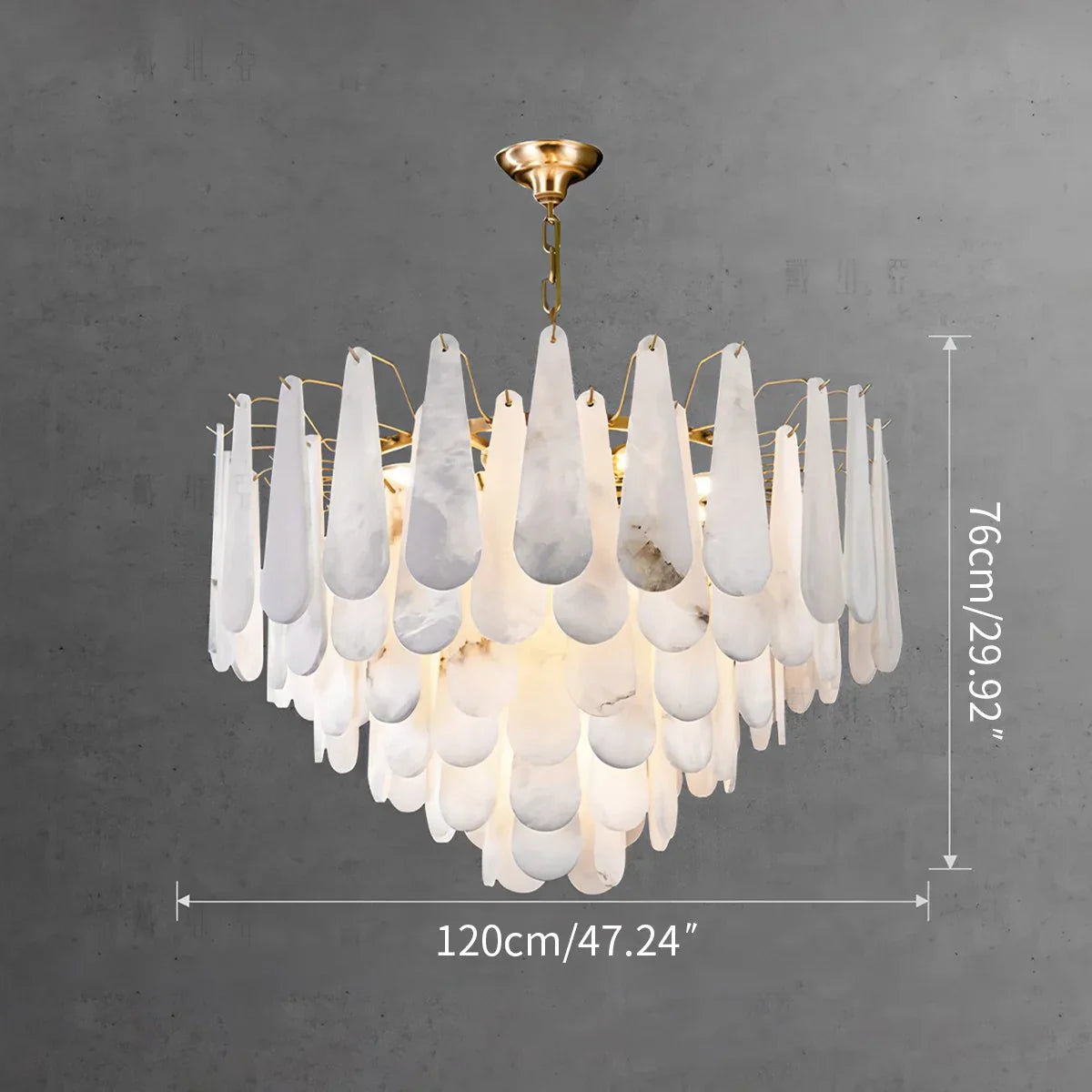 Feyran Modern Luxury Multi-layer Spanish Alabaster Chandelier