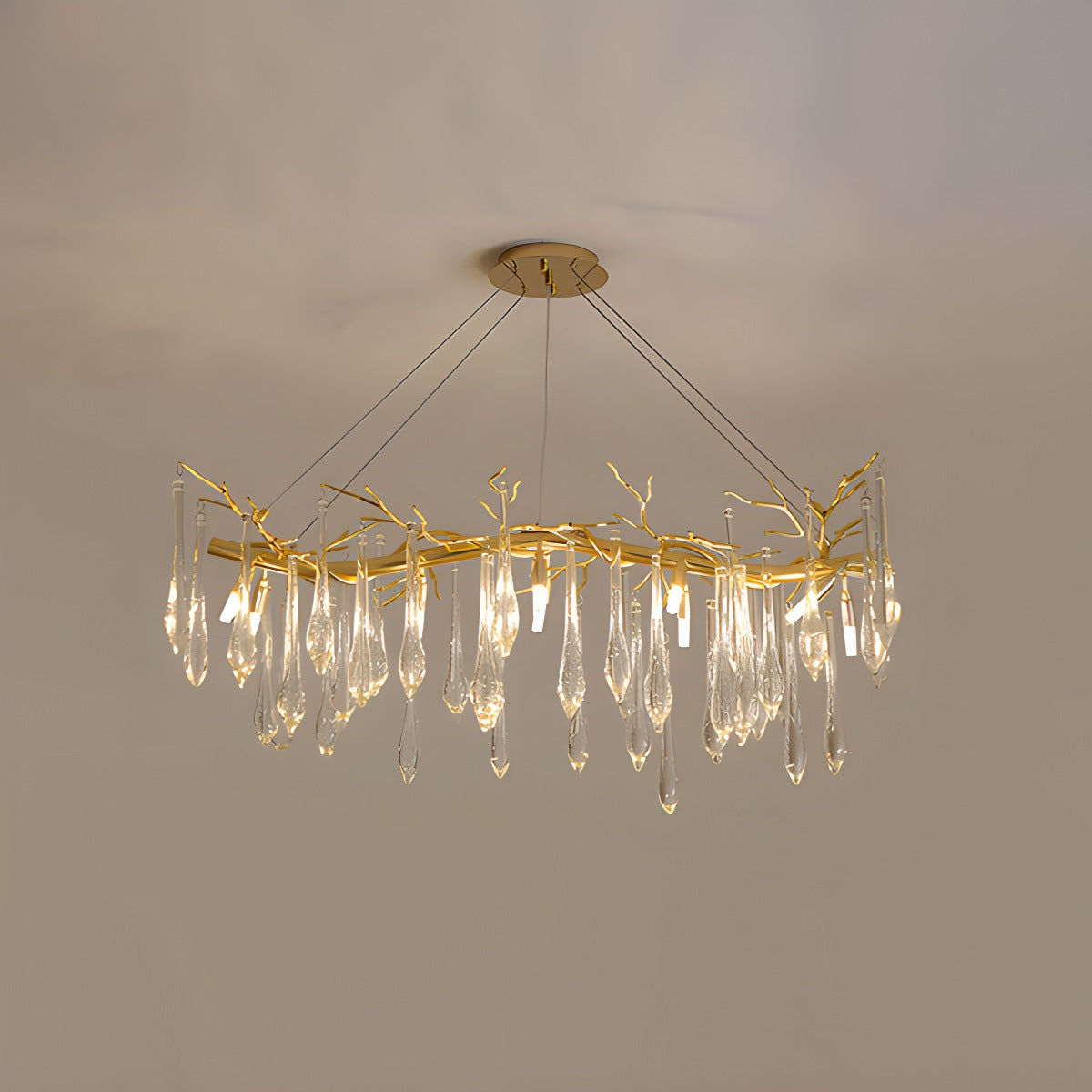 Feyran Branch Water Droplet Chandelier