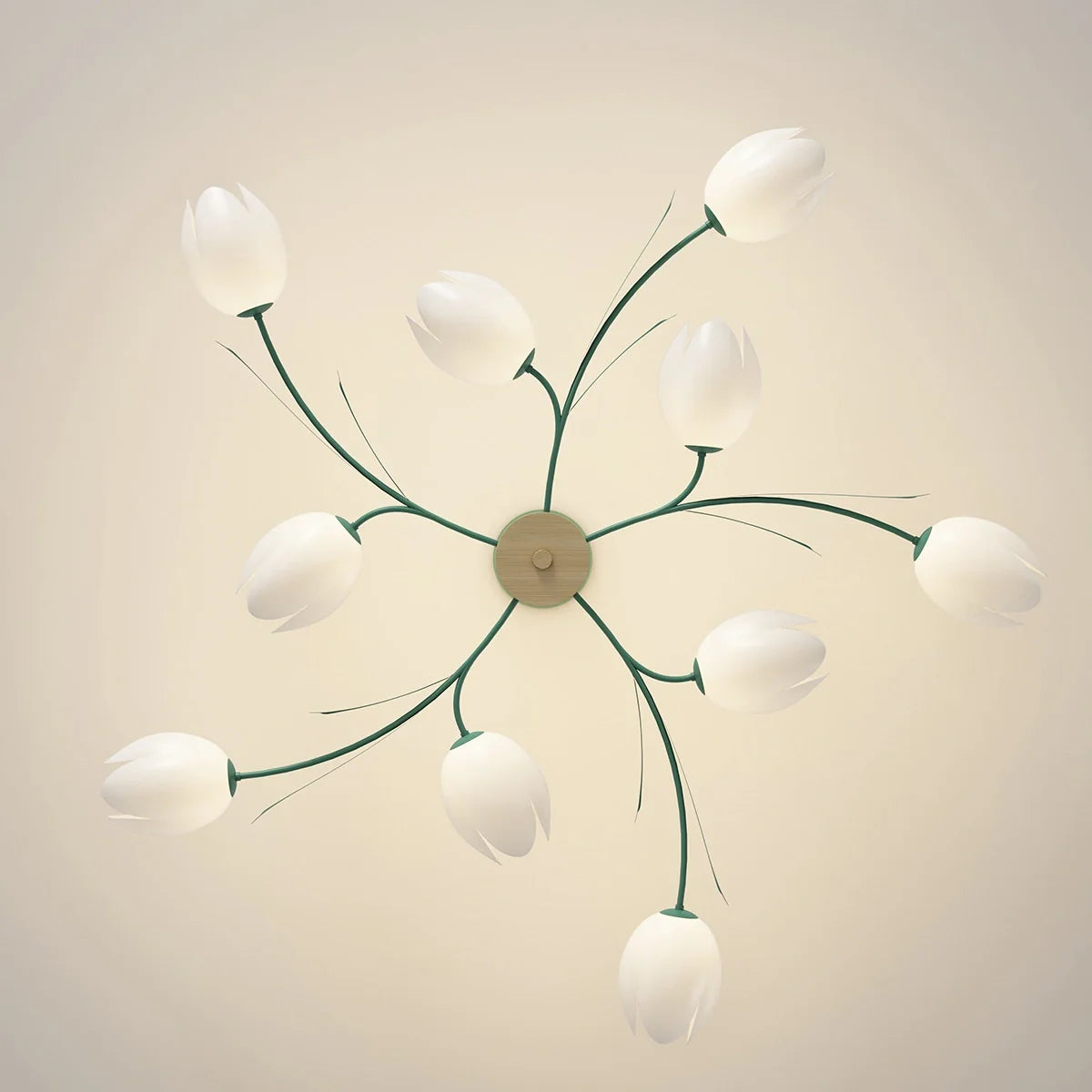 Feyran Magnolia Bud Living Room Chandelier