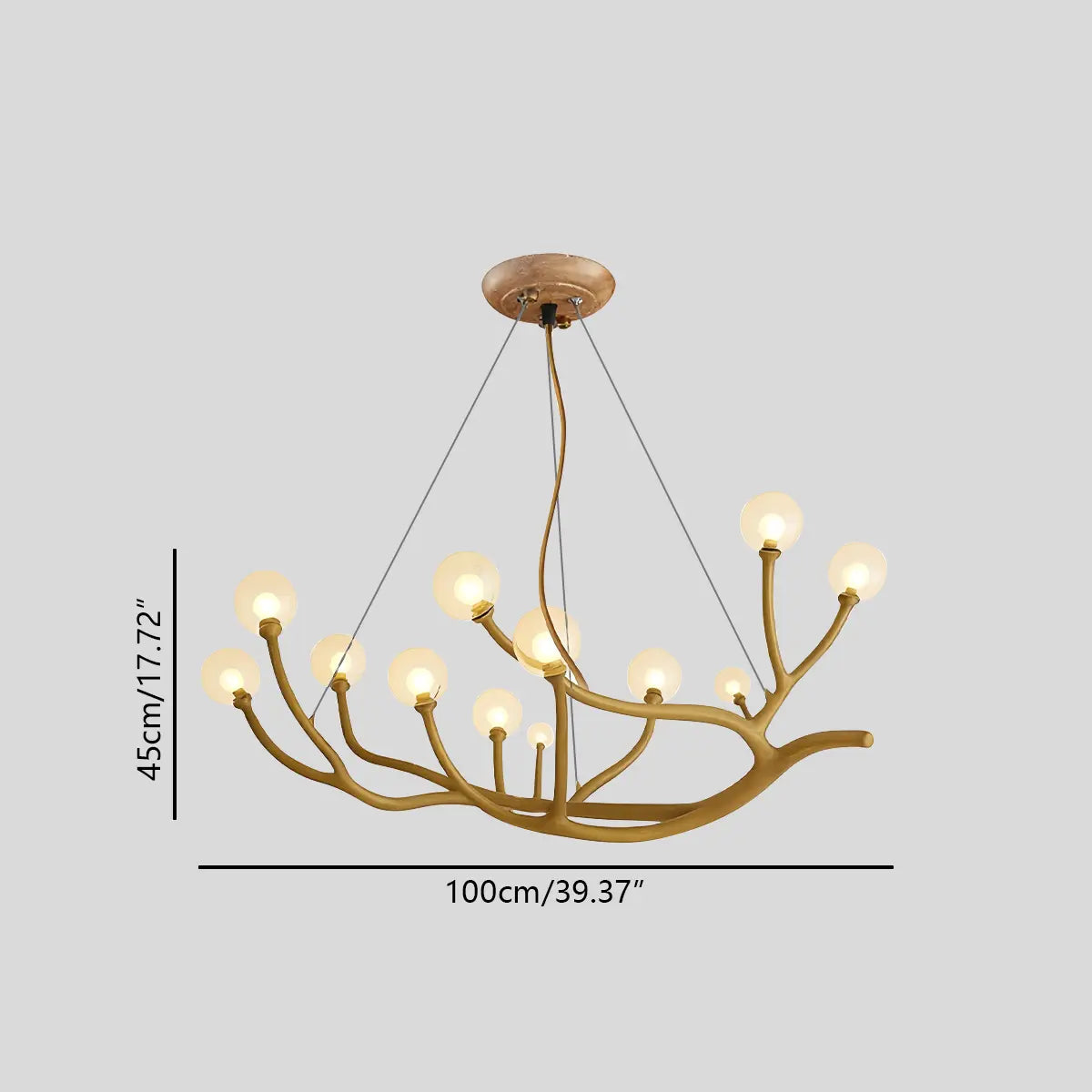 Feyran Arvore Branch Glass Chandelier for Dining Room