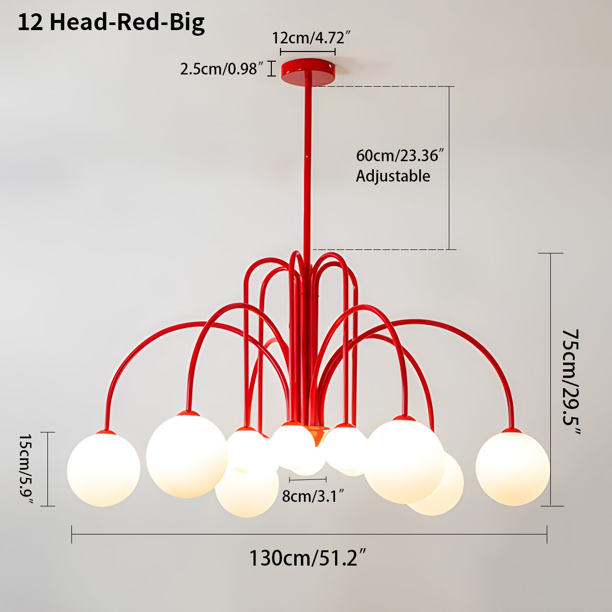 Feyran Avi Double Layer Glass Chandelier