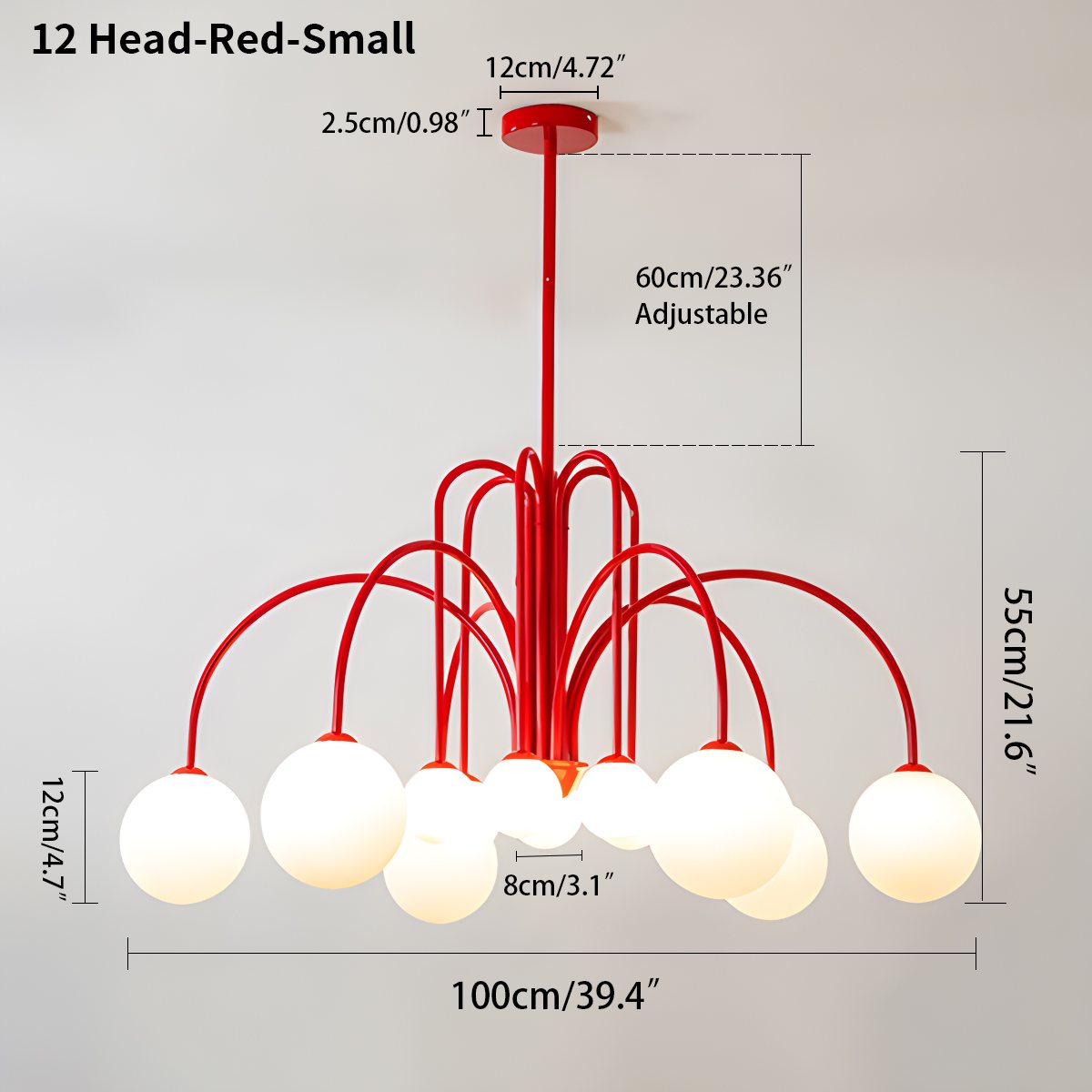 Feyran Avi Double Layer Glass Chandelier