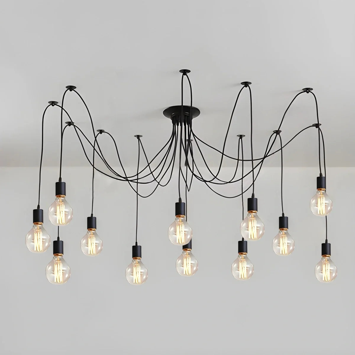 Feyran Alfie Vintage Multiple Light Bulbs Chandelier