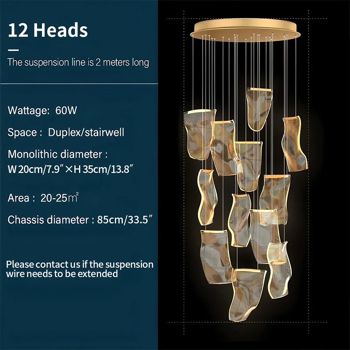 Feyran Light Luxury Art Large Chandelier