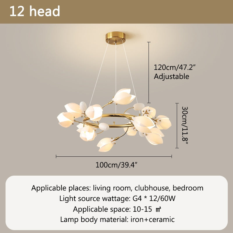 Feyran Ceramics Magnolia Chandelier