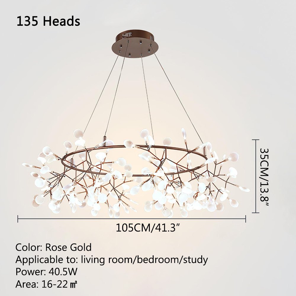 Feyran Branch Firefly Chandelier for Living Room