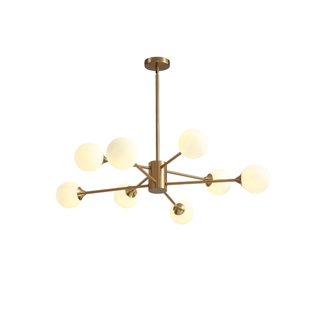 Glass Globes Sputnik Radial Chandelier | Feyran