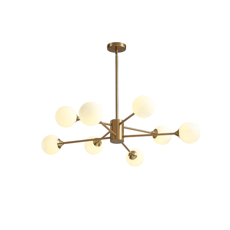 Glass Globes Sputnik Radial Chandelier | Feyran