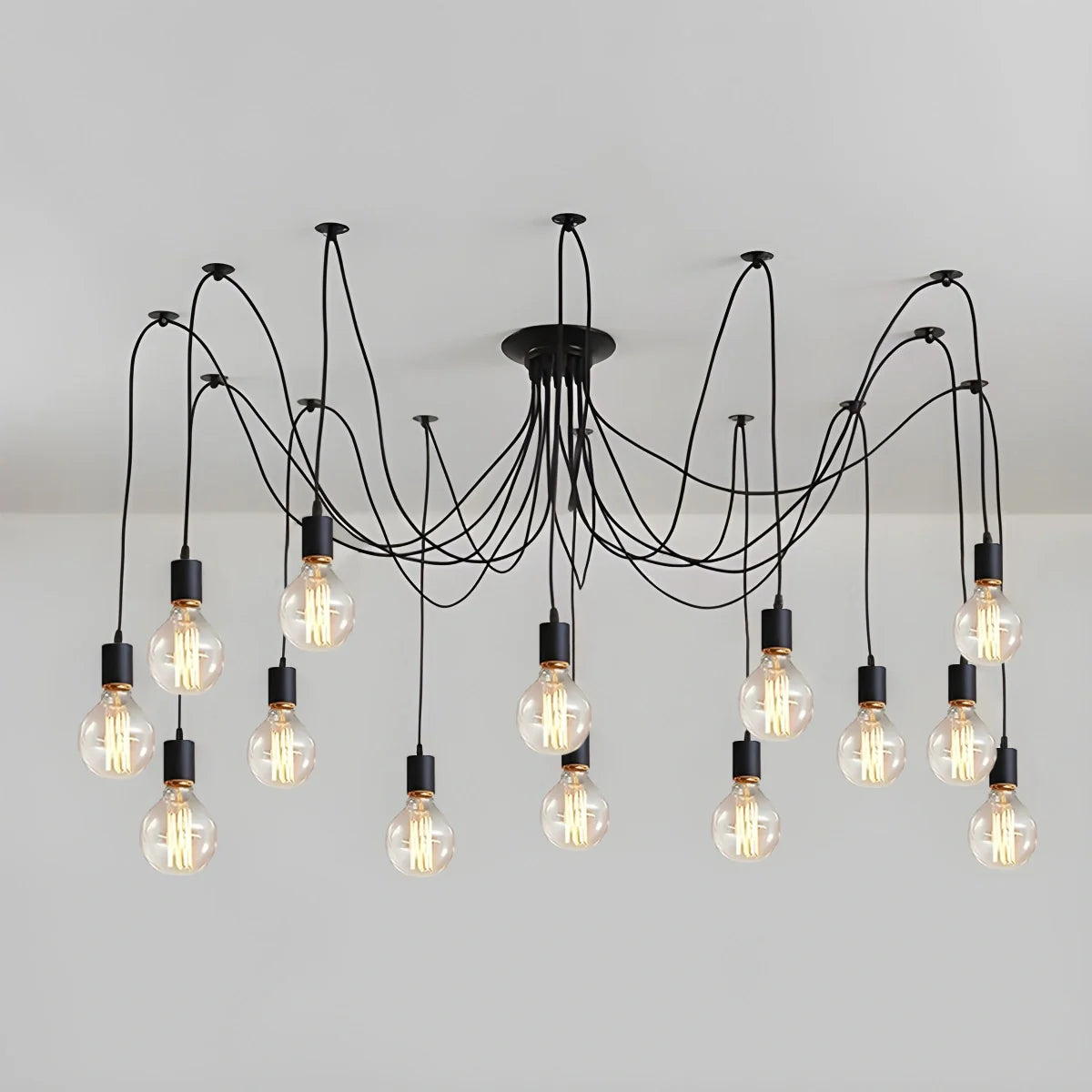 Feyran Alfie Vintage Multiple Light Bulbs Chandelier