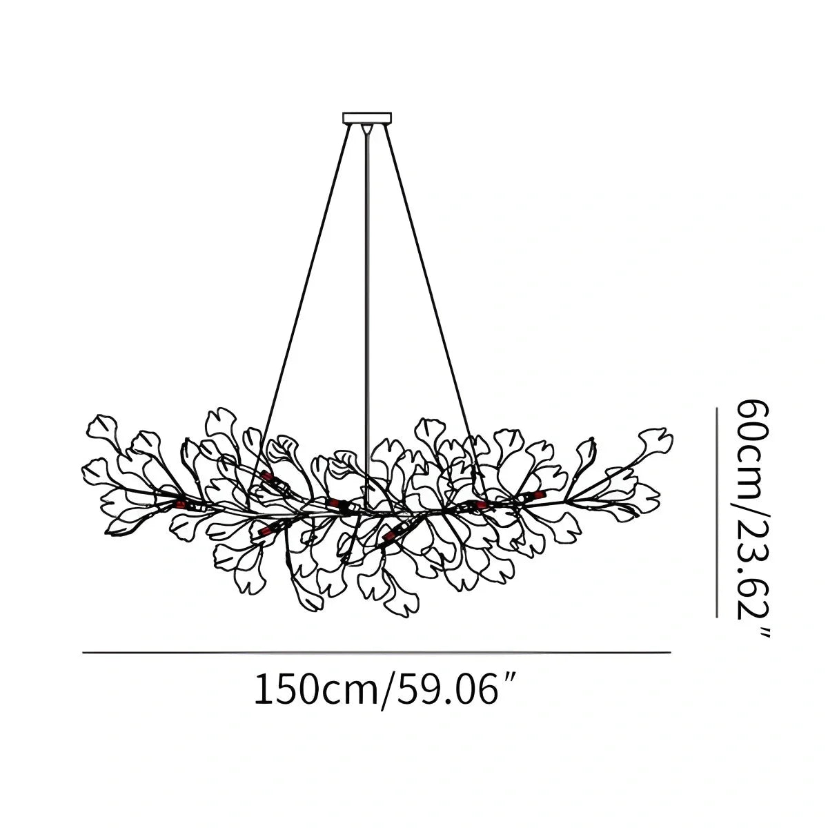 Feyran Ginkgo Chandeliers-B for Living Room