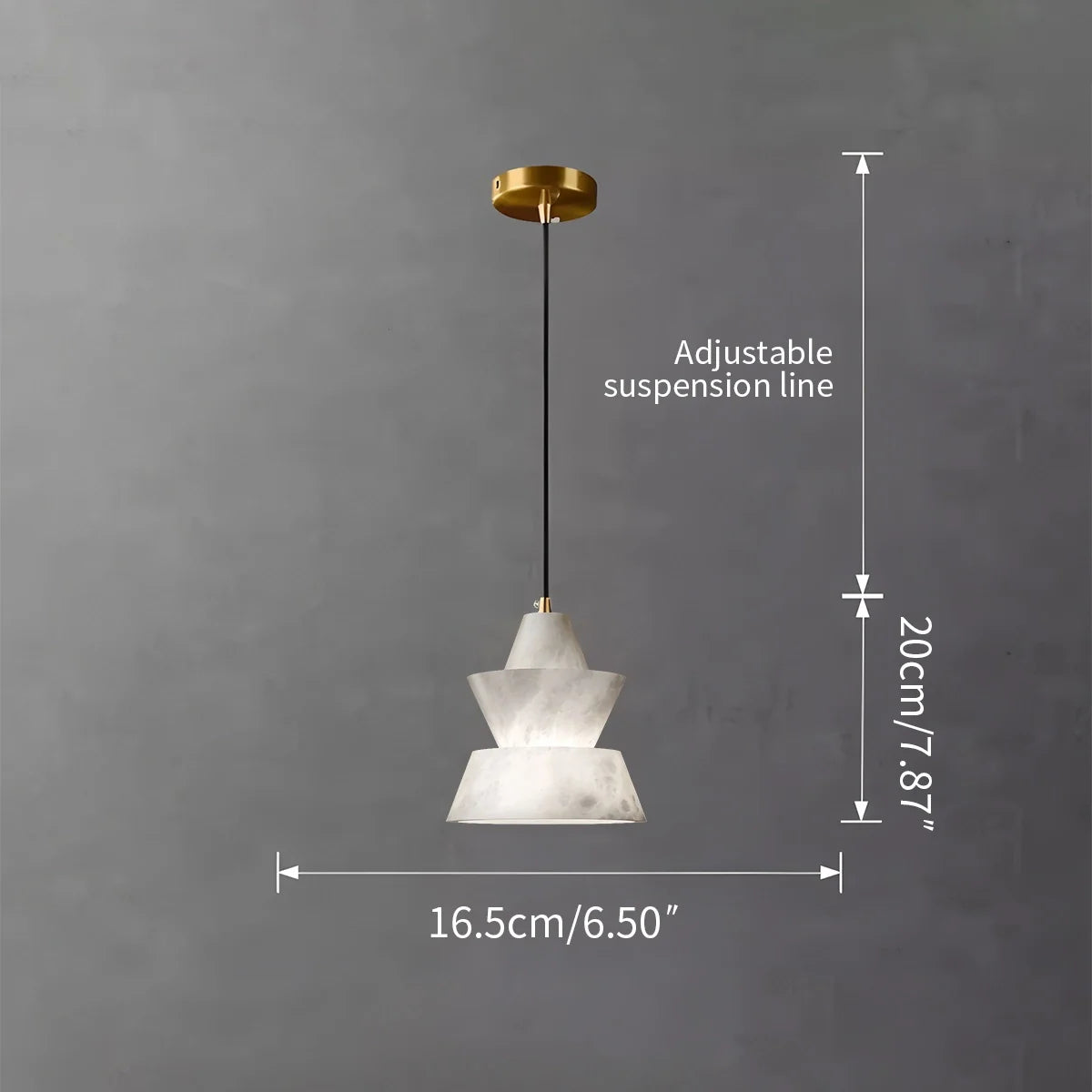 Feyran Spanish Alabaster Pendant Light Bedside Lamp