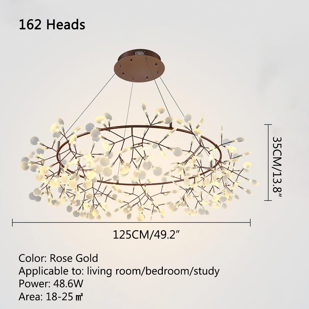 Feyran Branch Firefly Chandelier for Living Room