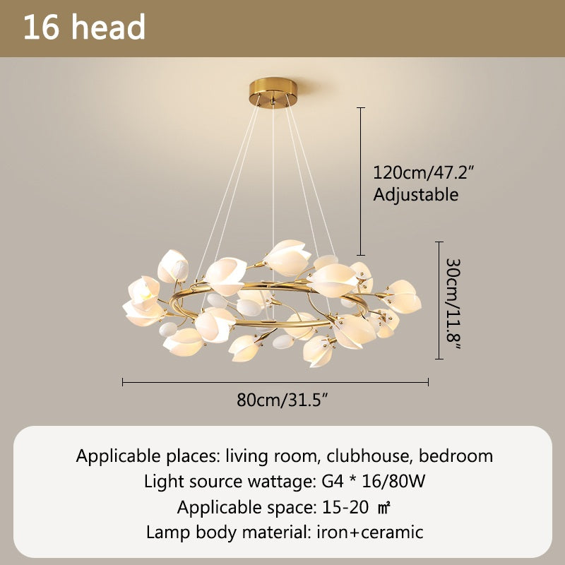 Feyran Ceramics Magnolia Chandelier