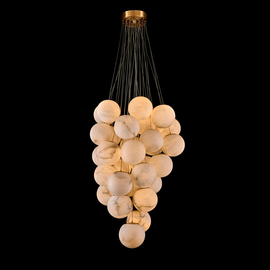 Cluster Alabaster Globe Chandelier - Feyran