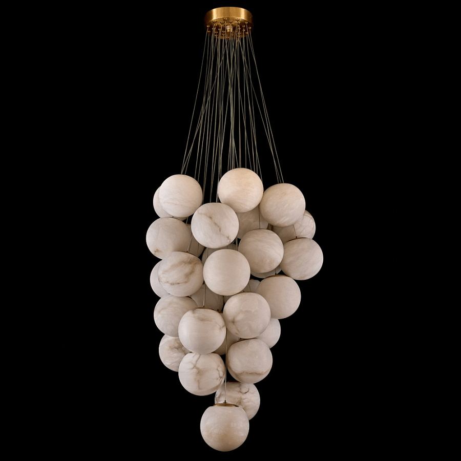 Cluster Alabaster Globe Chandelier - Feyran