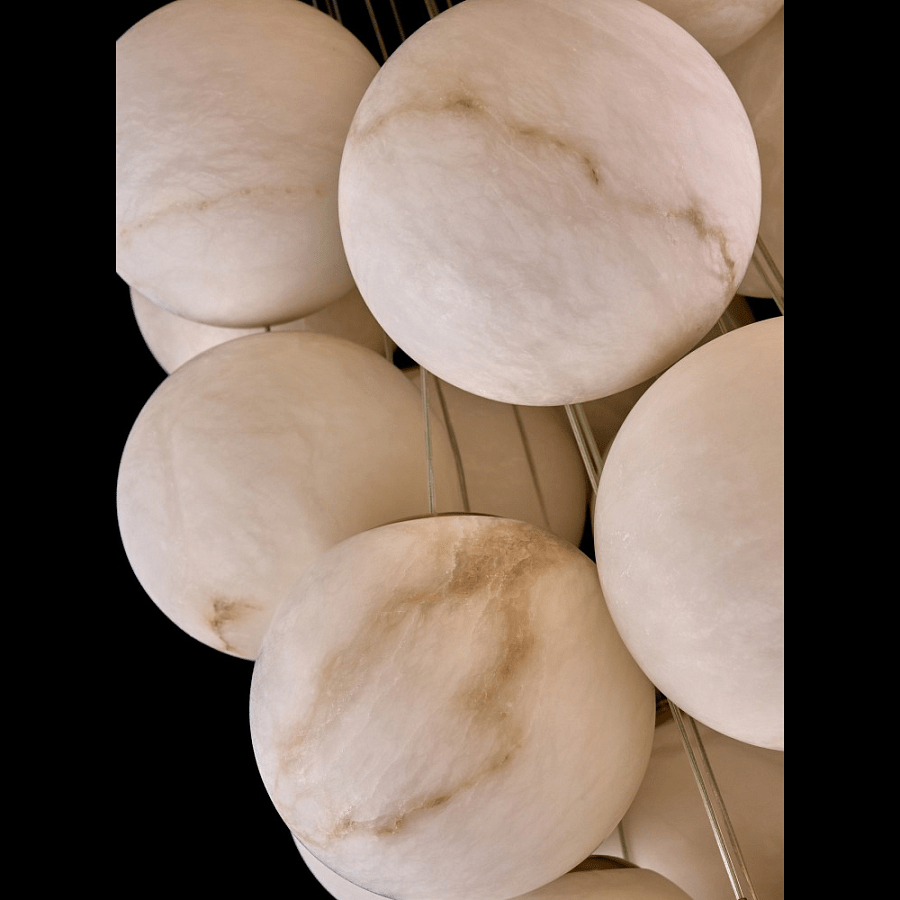 Cluster Alabaster Globe Chandelier - Feyran