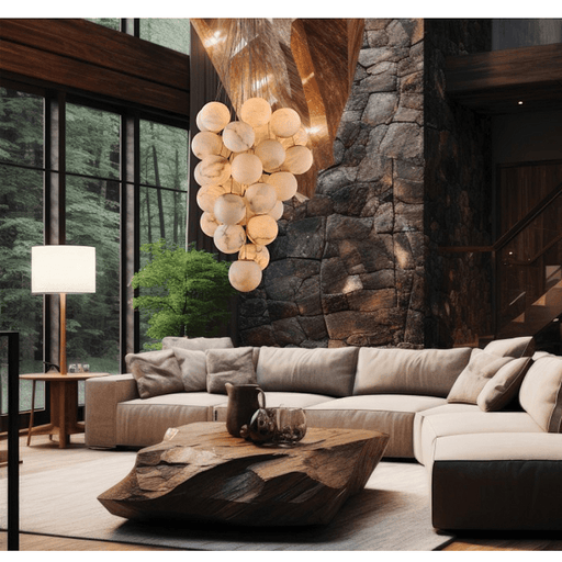Cluster Alabaster Globe Chandelier - Feyran