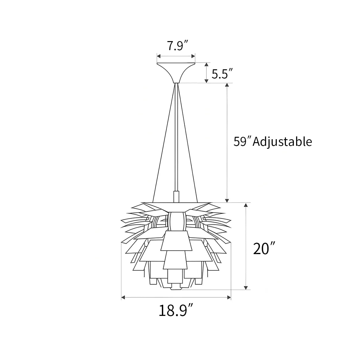 Feyran Modern Art Deco Layered Pendant Lamp