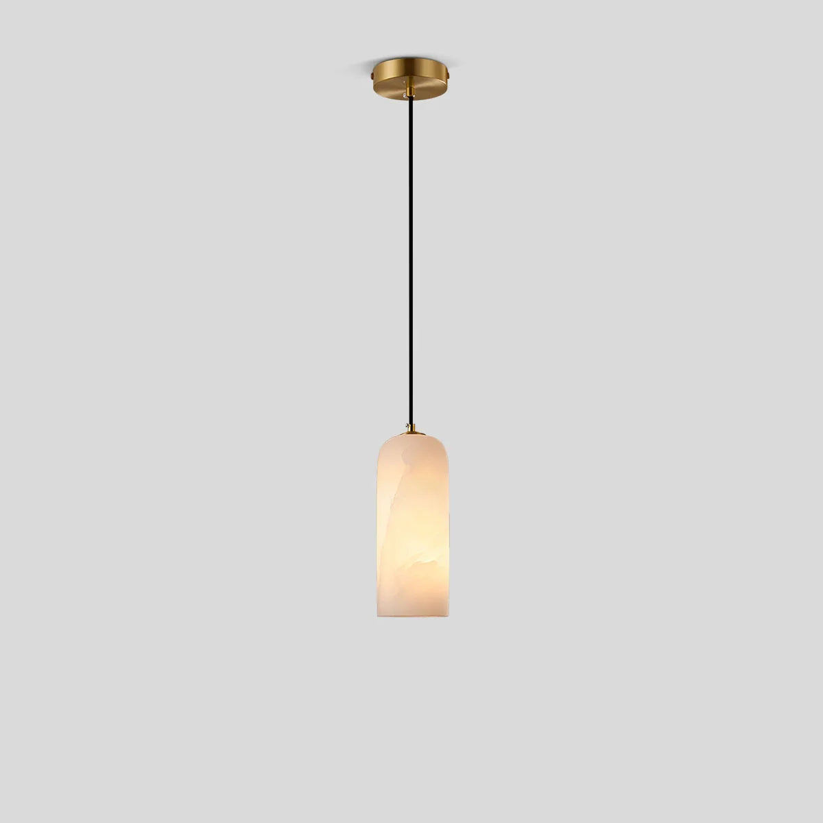 Feyran Modern All Copper Spanish Alabaster Pendant Light
