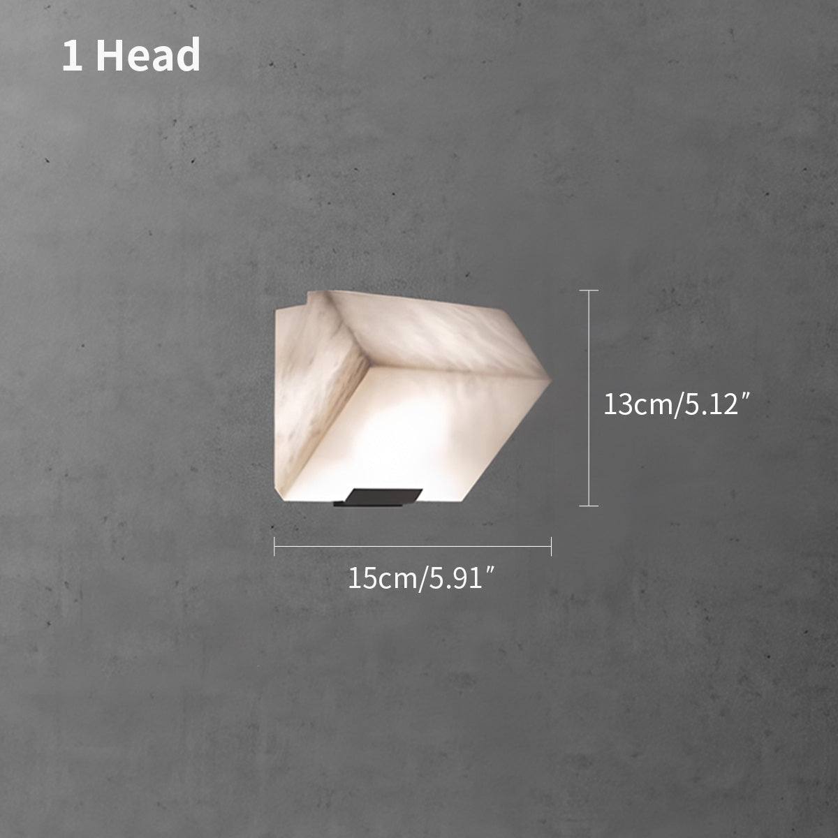 Feyran Triple Sloping Block Spanish Alabaster Wall Sconce