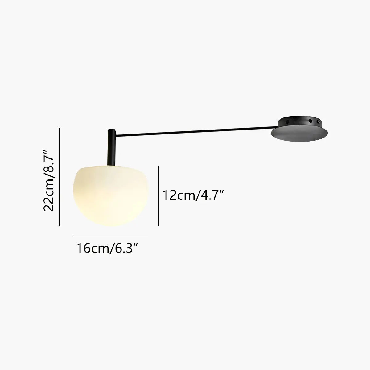 Feyran Custom Frosted Glass Globe Ceiling Light