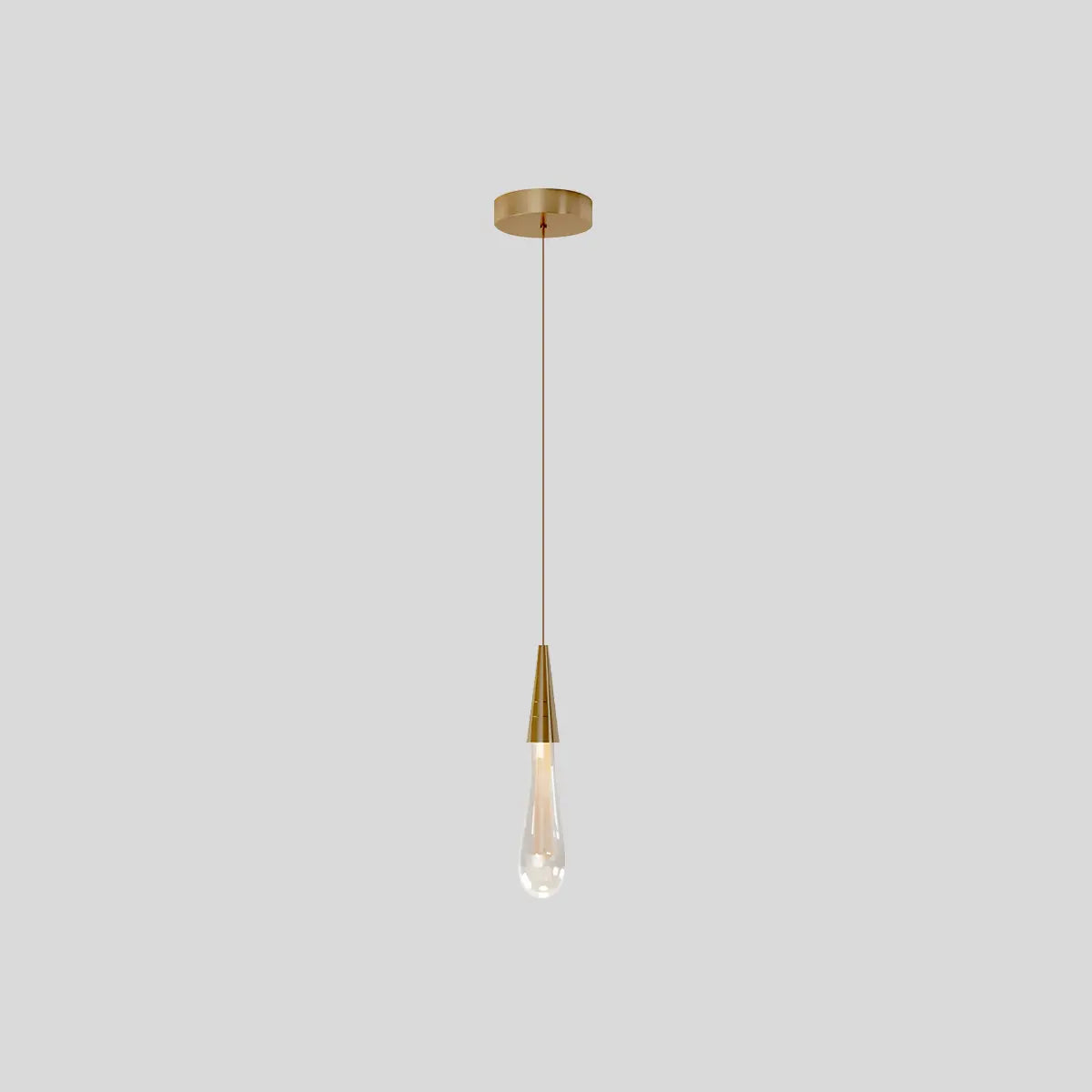 Feyran Drop Crystal Chrome Pendant Light for Bedroom
