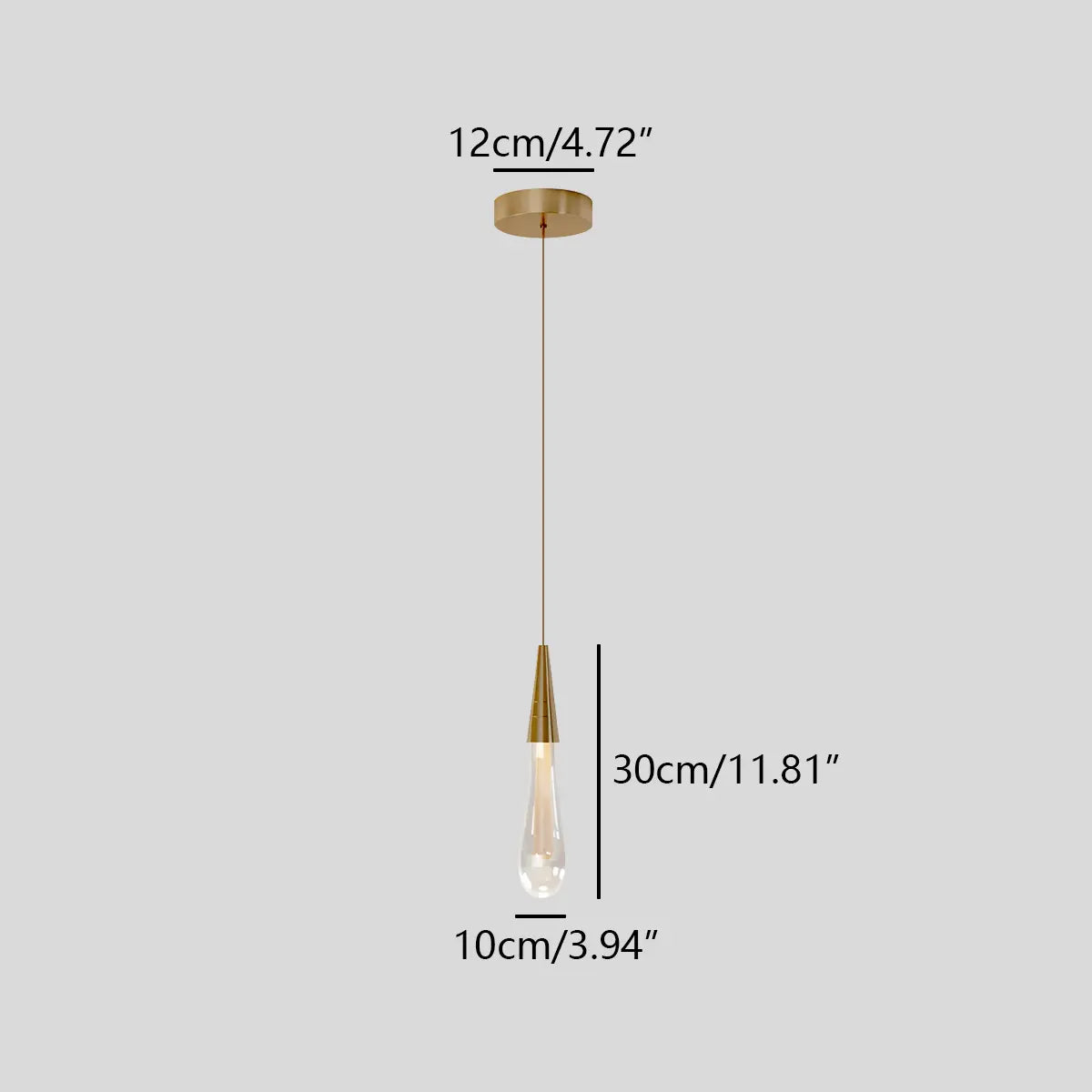 Feyran Drop Crystal Chrome Pendant Light for Bedroom