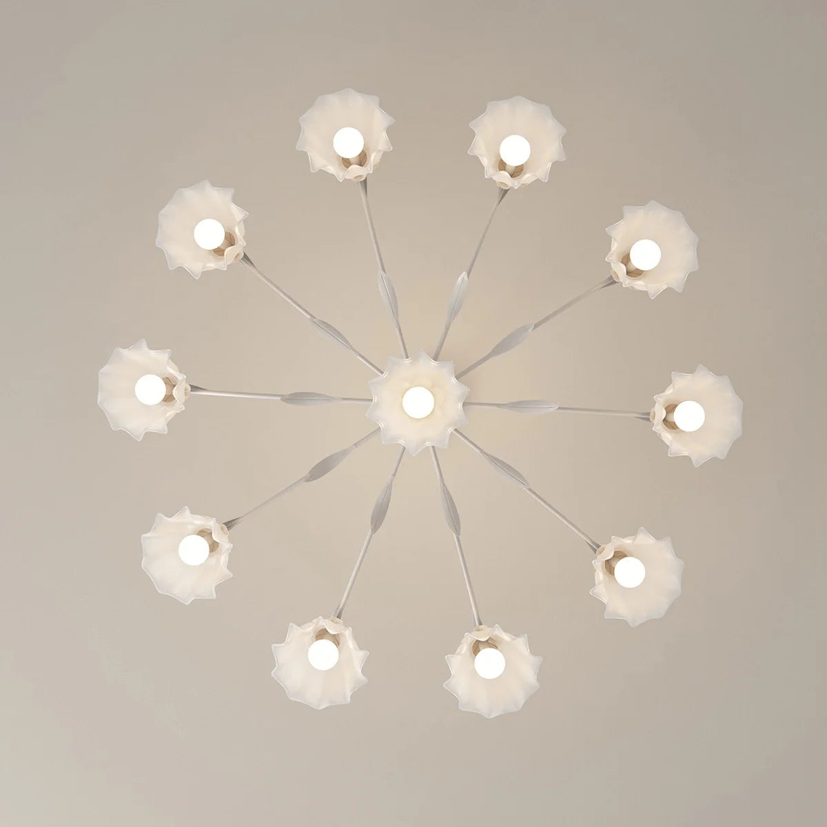 Feyran French Vintage Lily of the Valley Flower Chandelier