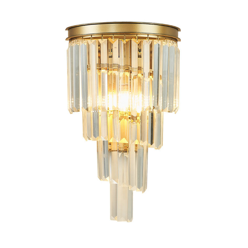 Modern 4-Tiers Crystal Wall Sconce - Gold | Feyran