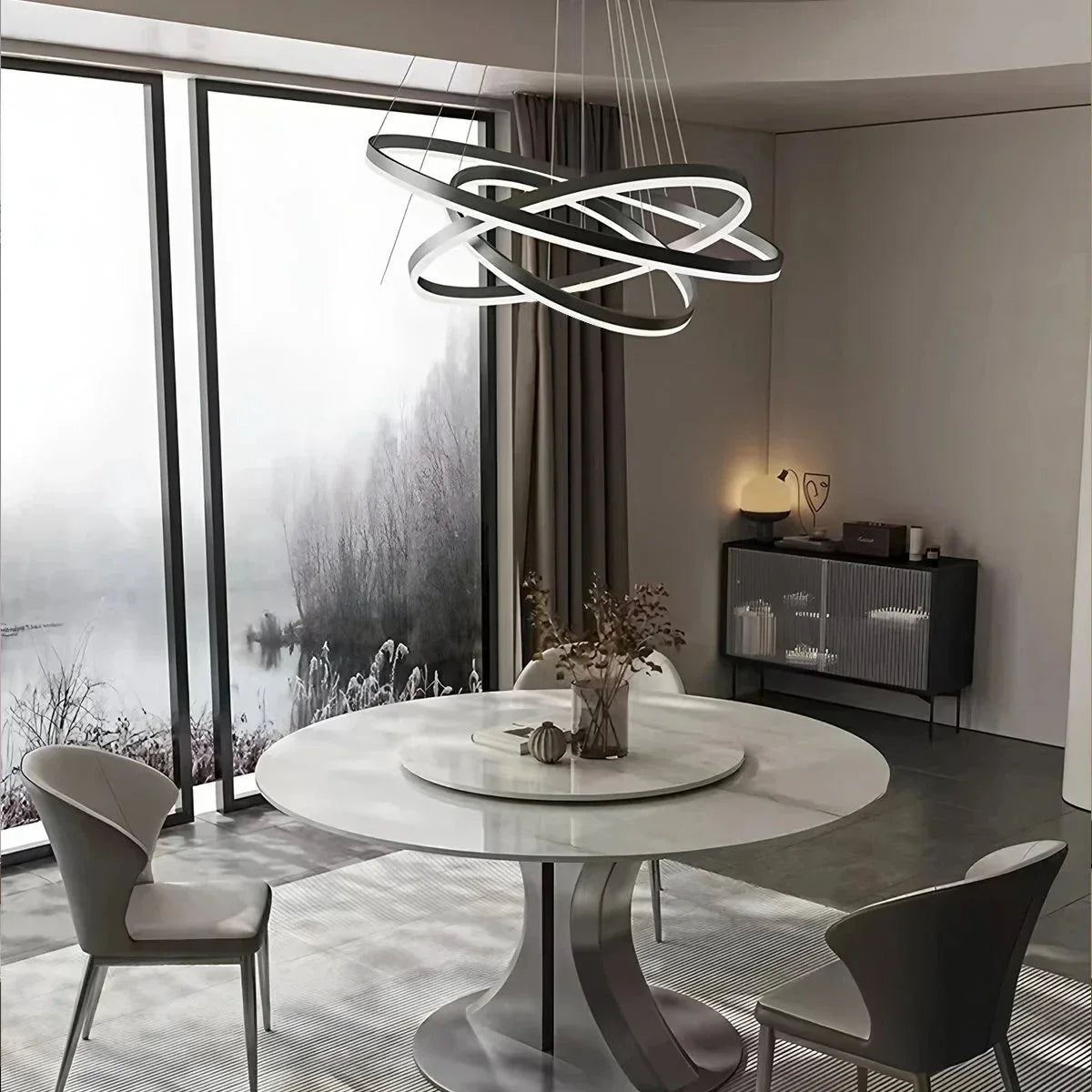 Feyran Circle Layered Living Room Chandelier