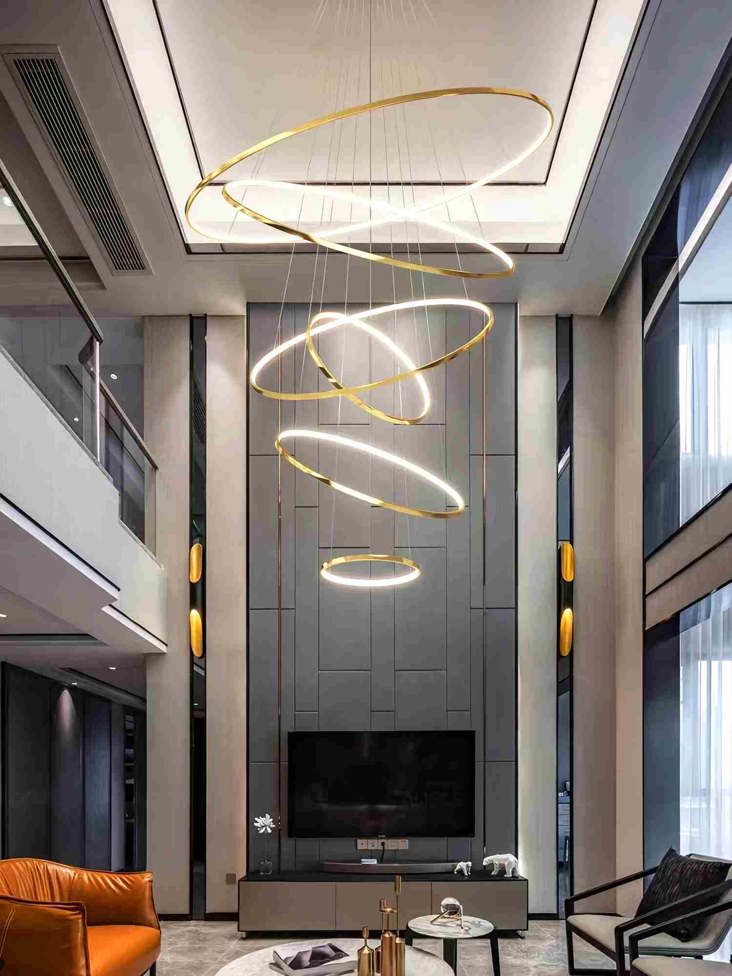 Feyran Large Tiered Ring Foyer Chandelier