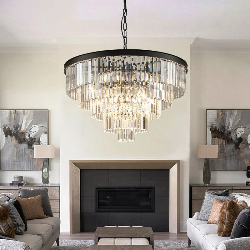 Five & Seven Tiers Crystal Chandelier - Pendant Light