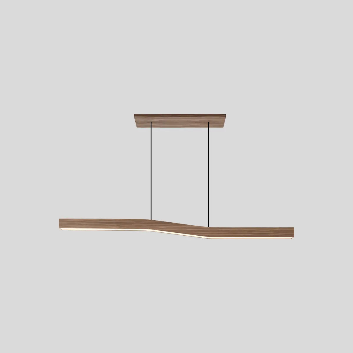 Feyran Woodgrain Linear Pendant Light for Kitchen