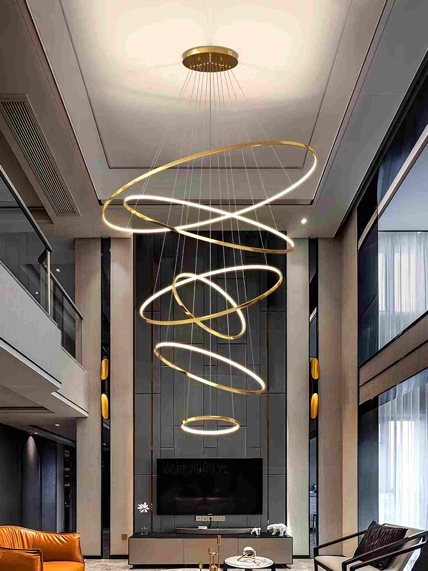 Feyran Large Tiered Ring Foyer Chandelier