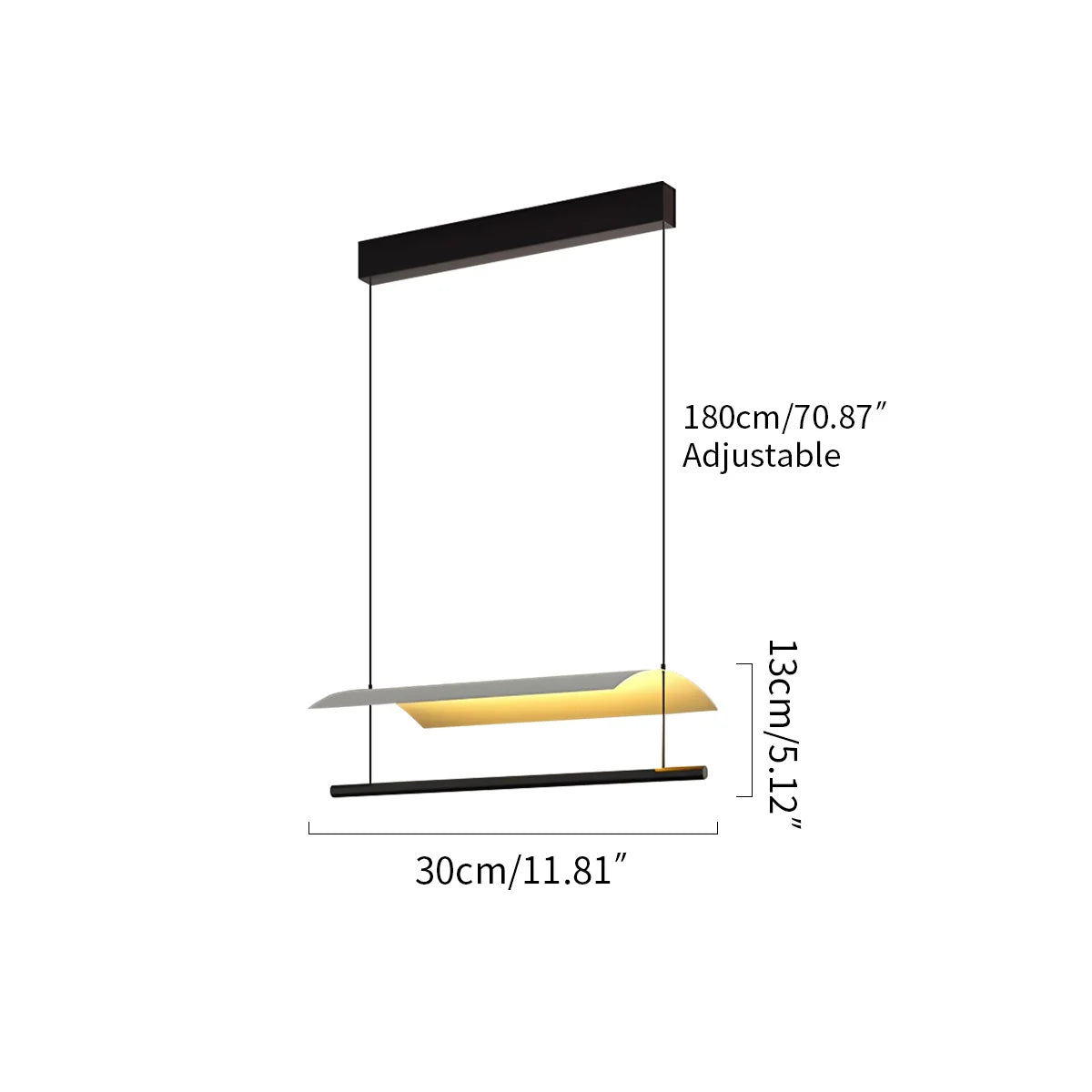 Feyran Minimalist Tile Shape Dining Room Pendant Light